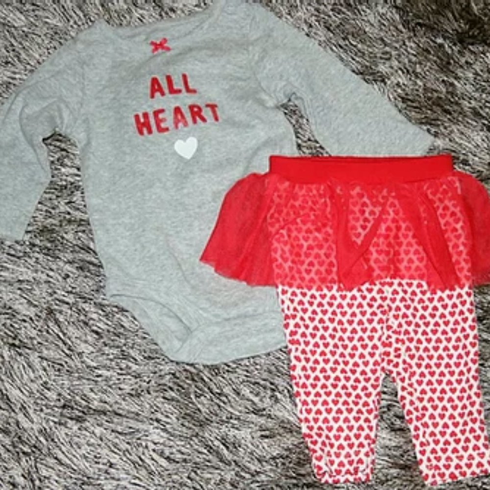 Carter’s Babygirl Hearts Set